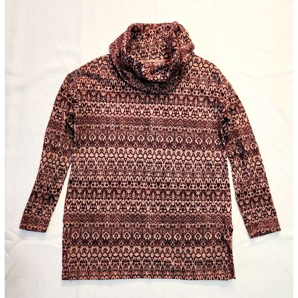 St. John's Bay Sweaters - St. John’s Bay Size S Mauve Pink Cowl Neck Sweater Tunic Long Sleeve